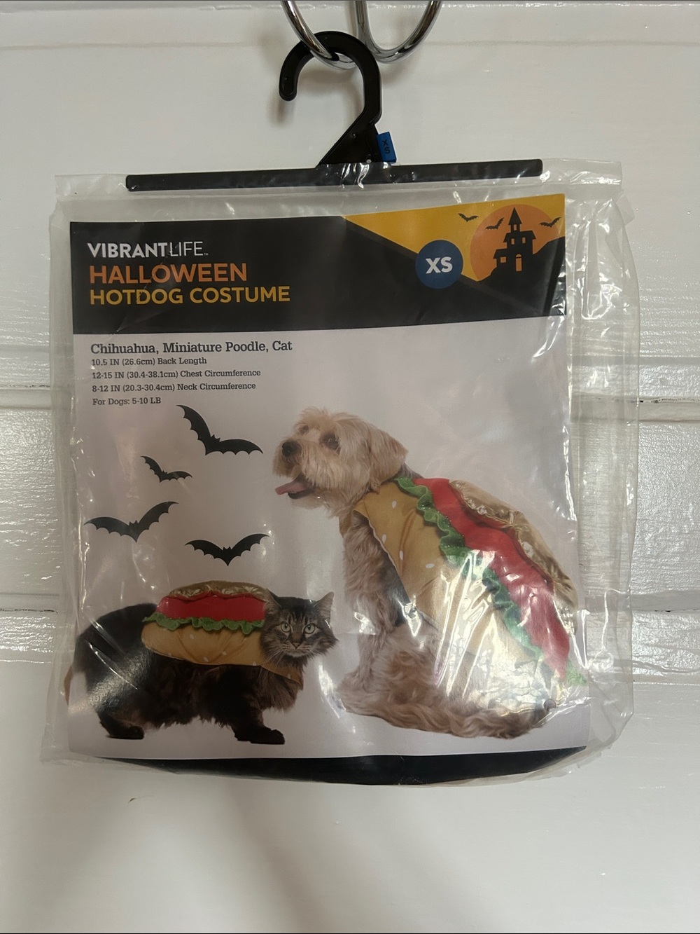 Vibrant  Hotdog Pet Costume in Red, Yellow, Green